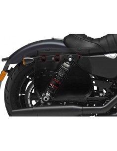 ALFORJA PIEL ULISES NEGRA IZDA PARA SPORTSTER H.D para Alforjas de ...