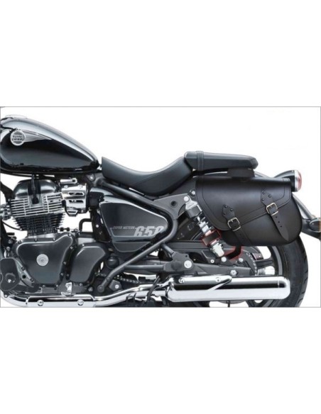 ALFORJAS ALHAMA BÁSICAS NEGRA  PARA SUPER METEOR 650 R.E