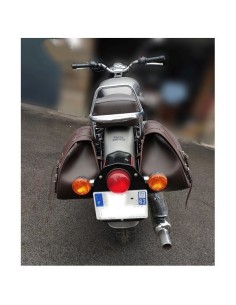 ALFORJAS BANDO BÁSICA MARRÓN CHOCOLATE PARA ROYAL ENFIELD CLASSIC 2021