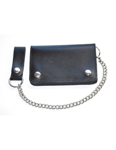 CARTERA PIEL BIKER BASICA 10X15 CON CADENA PARA CINTURÓN CARTERA PIEL BIKER BASICA 10X15 CON CADENA PARA CINTURÓN