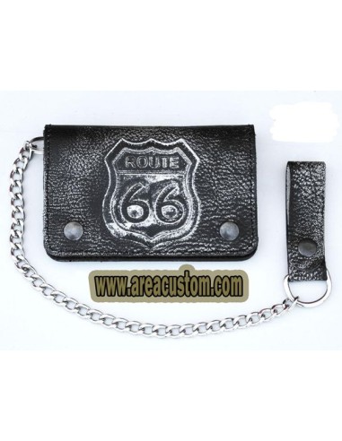 CARTERA RUTA-66 PIEL ENVEJECIDA CON CADENA PARA CINTURÓN 10X15 CARTERA RUTA-66 PIEL ENVEJECIDA CON CADENA PARA CINTURÓN 10X15