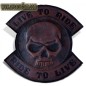 PARCHE DE ESPALDA PIEL LIVE TO RIDE SKULL PARCHE DE ESPALDA PIEL LIVE TO RIDE SKULL