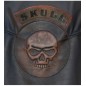 PARCHE DE ESPALDA PIEL SKULL MARRÓN PARCHE DE ESPALDA PIEL SKULL MARRÓN