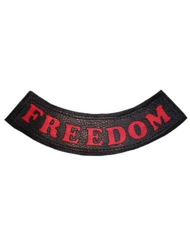 PARCHE DE PIEL FREEDOM ROJO BAJO PARCHE DE PIEL FREEDOM ROJO BAJO