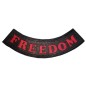 PARCHE DE PIEL FREEDOM ROJO BAJO PARCHE DE PIEL FREEDOM ROJO BAJO