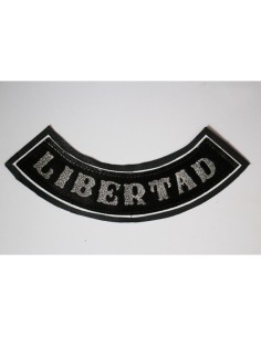 PARCHE DE PIEL LIBERTAD NEGRO BAJO