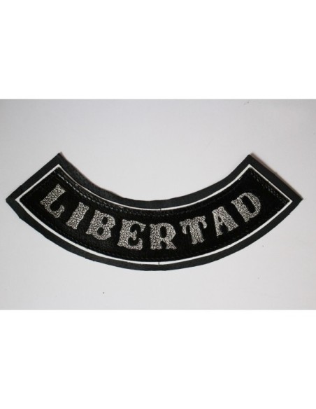 PARCHE DE PIEL LIBERTAD NEGRO BAJO