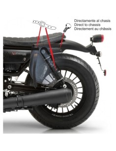 ALFORJA PIEL BANDO BASICA OLD RAT SOFTAIL STREET BOB H.D para Alfor...