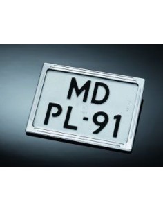 SOPORTE MATRICULA TECH GLIDE ALUMINIO CROMADO