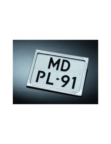 SOPORTE MATRICULA TECH GLIDE ALUMINIO CROMADO