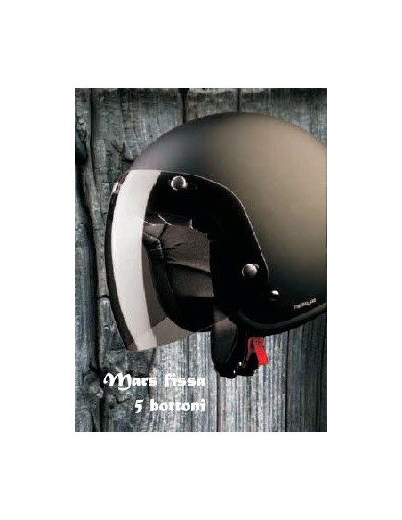 VISERA MARS FISSA 5 BOTONES PARA CASCOS BLACK RACER