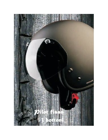 VISERA PILOT FISSA 3 BOTONES PARA CASCOS BLACK RACER