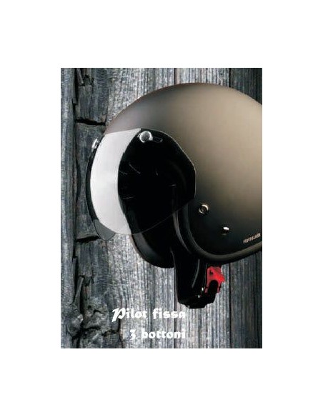 VISERA PILOT FISSA 3 BOTONES PARA CASCOS BLACK RACER