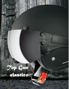VISERA TOP GUN ELASTICA PARA CASCOS BLACK RACER