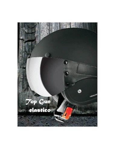 VISERA TOP GUN ELASTICA PARA CASCOS BLACK RACER