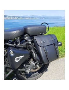 ALFORJA PIEL ADRIANO BASICA MARRÓN PARA SOFTAIL SLIM H.D para Alfor...