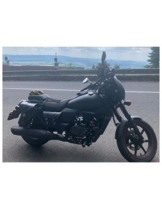 ALFORJA PIEL PISTOLA DERECHA PARA SOFTAIL LOW RIDER S H.D para Alfo...