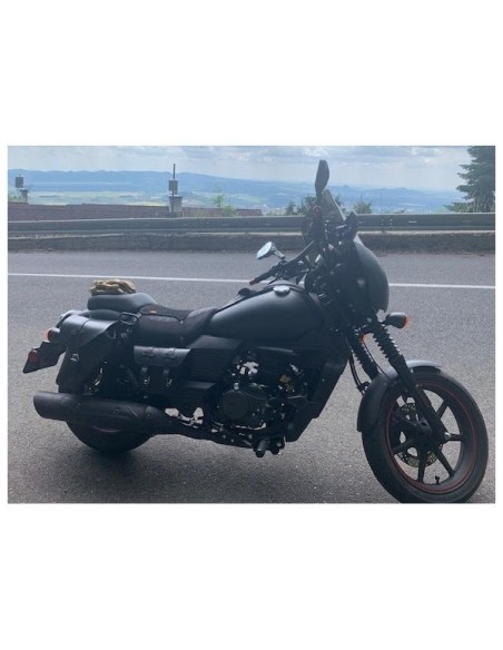 ALFORJA PIEL PISTOLA DERECHA PARA SOFTAIL LOW RIDER S H.D para Alfo...