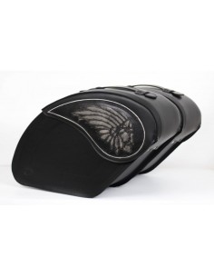 ALFORJAS PIEL RÍGIDAS LEGEND BIG-BOSS PARA INDIAN CHIEF para Alforj...