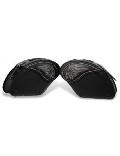 ALFORJAS PIEL RÍGIDAS LEGEND BIG-BOSS PARA INDIAN CHIEF para Alforj...