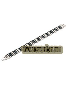 PULSERA ACERO QUIRURGICO Y CAUCHO