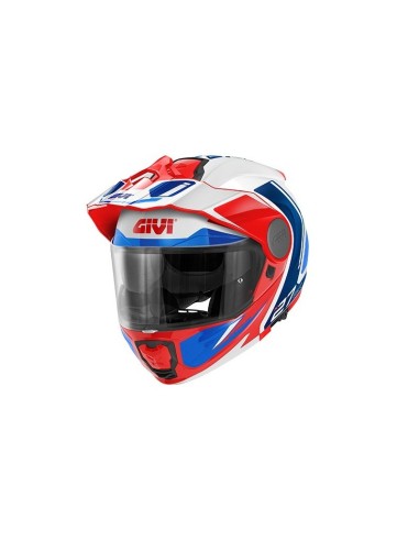 CASCO MODULAR X27 TOURER GRAPHIC BLANCO-AZUL-ROJO
