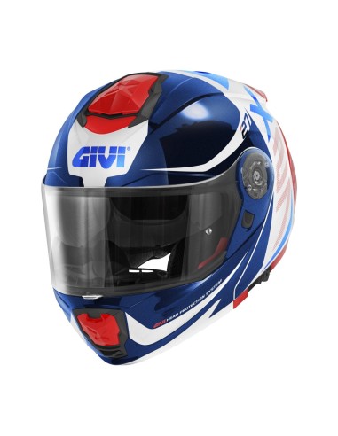 CASCO MODULAR X27 DIMENSIÓN BLANCO - AZUL - ROJO CASCO MODULAR X27 DIMENSIÓN BLANCO - AZUL - ROJO