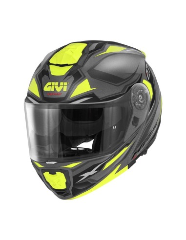CASCO MODULAR X27 SECTOR TITANIO MATE - NEGRO - AMARILLO CASCO MODULAR X27 SECTOR TITANIO MATE - NEGRO - AMARILLO