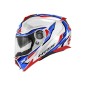 CASCO MODULAR X27 SECTOR BLANCO - AZUL - ROJO