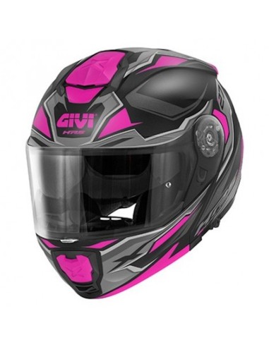 CASCO MODULAR X27 MUJER SECTOR NEGRO MATE - TITANIO - FUCSIA CASCO MODULAR X27 MUJER SECTOR NEGRO MATE - TITANIO - FUCSIA
