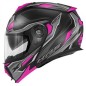 CASCO MODULAR X27 MUJER SECTOR NEGRO MATE - TITANIO - FUCSIA CASCO MODULAR X27 MUJER SECTOR NEGRO MATE - TITANIO - FUCSIA