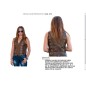 CHALECO PIEL CHICA BRONCE CONCHOS CHALECO PIEL CHICA BRONCE CONCHOS