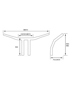 MANILLAR RADIUS 38 MM 1-1/2" ANCHO 85CM