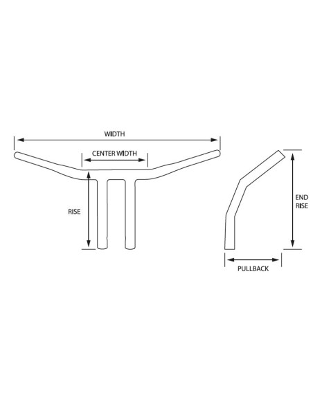 MANILLAR RADIUS 38 MM 1-1/2" ANCHO 85CM