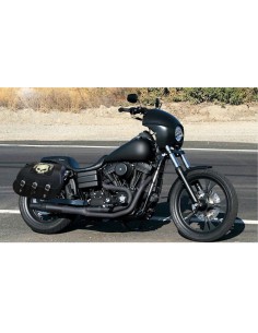 ALFORJAS SUPER STAR BÁSICA TRENZADA HCO AMORT PARA DYNA H.D