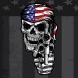 BANDANA - FLYDANNA USA GUNSKULL BANDANA - FLYDANNA USA GUNSKULL