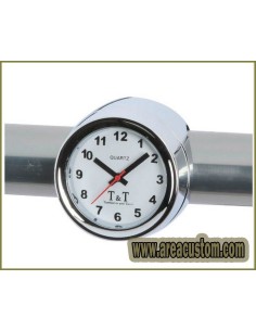 RELOJ CUARZO T&T CROMADO PARA MANILLAR