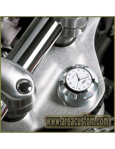 RELOJ CROMADO PARA TUERCA DE HORQUILLA