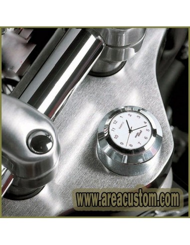 RELOJ CROMADO PARA TUERCA DE HORQUILLA