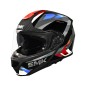 CASCO SMK MODULAR GULLWING CHARGER BRILLO ROJO AZUL CASCO SMK MODULAR GULLWING CHARGER BRILLO ROJO AZUL