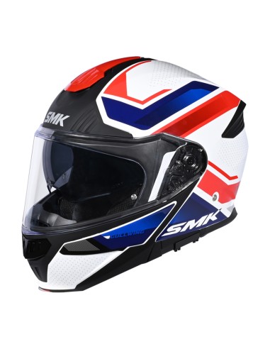 CASCO SMK MODULAR GULLWING SUPERTOUR ROJO-AZUL BRILLO