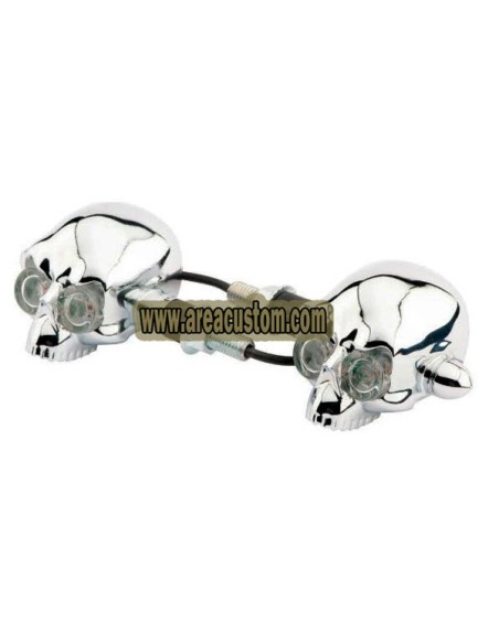 INTERMITENTES LED SKULL HEAD HOMOLOGADOS