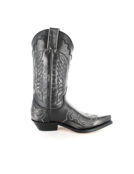 BOTA COWBOY MILANELO BONE-PULL OIL NEGRO MAYURA