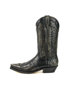BOTA COWBOY MILANELO BONE-PULL OIL NEGRO MAYURA