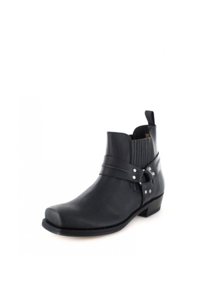 BOTA BIKER 4 PULL GRASS NEGRO MAYURA