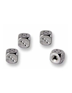 TAPONES PARA NEUMATICOS DISEÑO DADOS 4 UNIDADES.