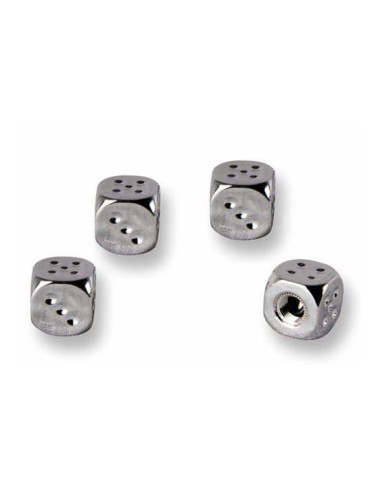 TAPONES PARA NEUMATICOS DISEÑO DADOS 4 UNIDADES.