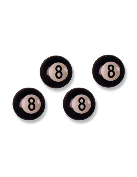 TAPONES DE VALVULA NEUMATICA BOLAS DE BILLAR 4 UDES.
