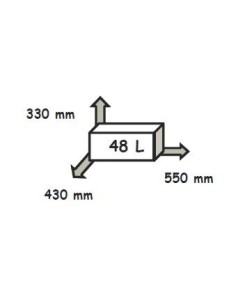 BAUL RÍGIDO FREE BIKER NEGRO MATE