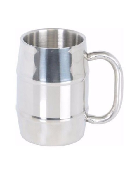 BARRILITO ACERO INOXIDABLE DOBLE PARED 330 ML O 550 ML